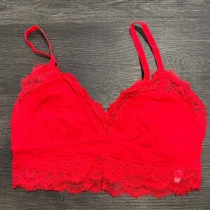 NWOT Aerie Scarlet Red Lace Bralette